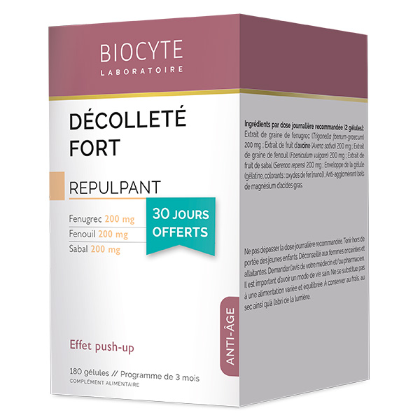 Décolleté Fort Répulpant Pack 3 mois 180 gélules