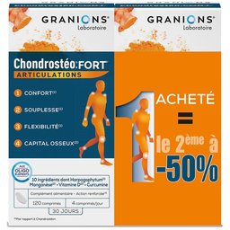 Laboratoire des Granions® Chondrostéo® + Fort Articulations