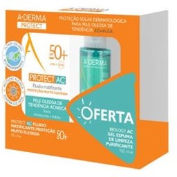 Protect AC Fluído Matificante SPF50+ 40ml + Biology AC Gel 100ml