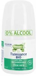 Déodorant Rechargeable Aloe Vera Bio - Flacon-Bille 50 ml