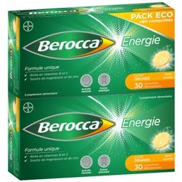 Energie Effervescent Goût Orange Sans Sucres 60comp