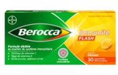 Immunité Flash Goût Orange 30 Comprimés Effervescents - Boîte 30 comprimés effervescents