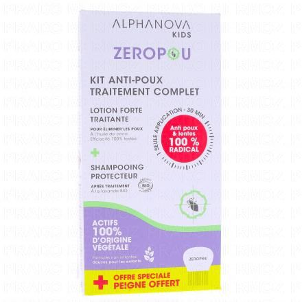 ALAPHANOVA Kids - Kit Anti-poux Traitement complet