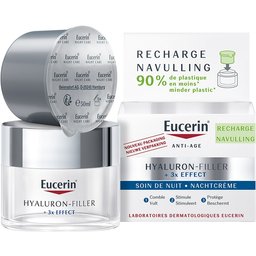 Eucerin® Hyaluron-Filler + 3x Effect Soin de Nuit Anti-Âge Recharge
