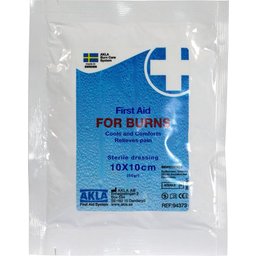 First Aid For Burns Pansement Brûlures 10x10cm 1ut