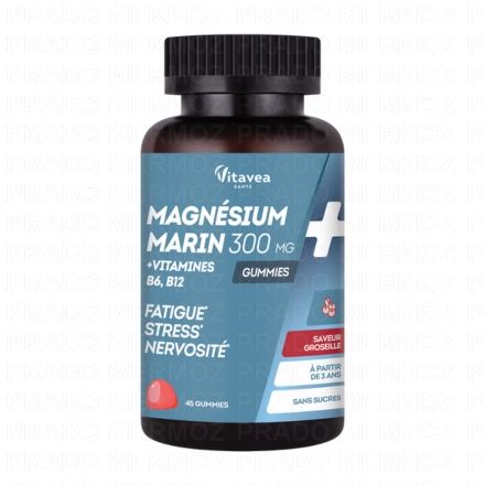 Magnésium Vitamines B6 et B12 x45 Gummies