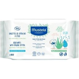 Lingettes De Coton Bio À l'Eau 60 Unités
