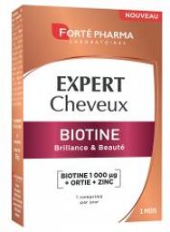 Expert Cheveux Biotine 1000 30 Comprimés - Boîte