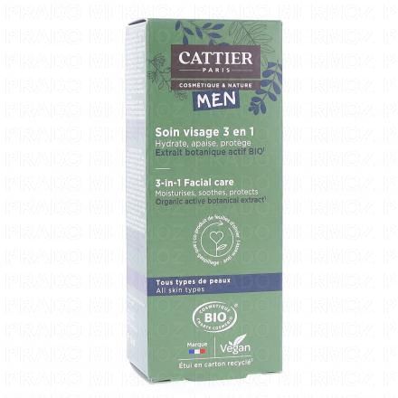 Homme - Soin visage 3-en-1 bio 50ml