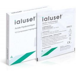 Compresses à base d'acide hyaluronique