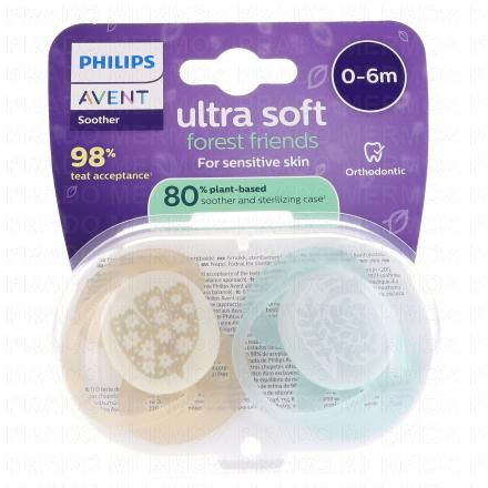 Ultra Soft - Sucettes 0-6 mois forest friends