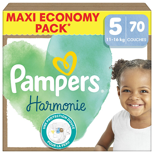 Harmonie Couches Taille 5 70 Couches 11kg - 16kg Protection Douce Pour La Peau