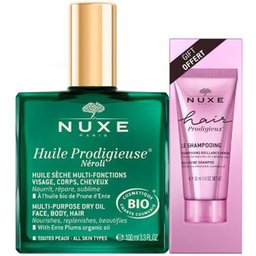 Huile Prodigieuse Néroli 100ml + Hair Prodigieux Le Shampoing Brillance Miroir 30ml