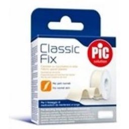 Esparadrapo Pic Classic Fix Tejido Color Blanco 5 M X 5 Cm