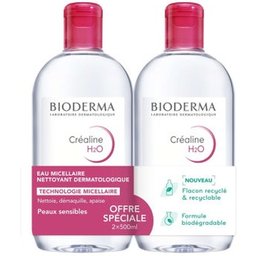Créaline H2O Eau Micellaire Démaquillante 2x500ml