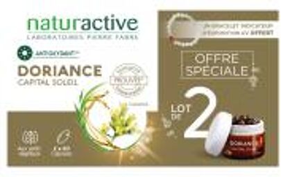 Doriance Capital Sol. 60 x 2 Duo - Lot 2 x 60 capsules + bracelet