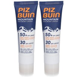 Piz Buin® ​Mountain Crème Solaire + Stick Lèvres Spf50+