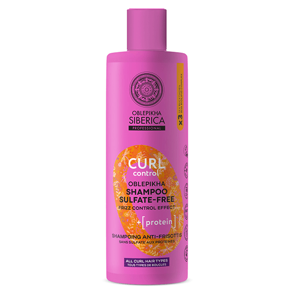 Oblepikha O Shampoing Curl sans sulfate à l'argousier contrôle des boucles 400ml