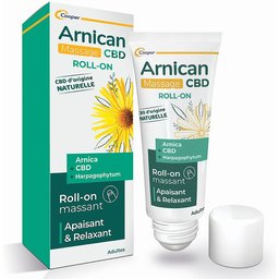 Arnican - Nouveau Roll on massant - Gel à base d'arnica et de CBD d'origine naturelle - Effet apaisant & relaxant - Roll on 50ml