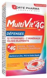 Multivit 4 g Défenses - 20 Comprimés - Boîte 30 Comprimés Bicouches