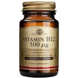Vitamine B12 500mcg 50 gélules végétales