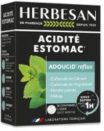 Adoucid Menthe - 30 Comprimés - Boîte 30 comprimés