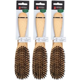 Herba Brosse à cheveux poils de sanglier ovale hêtre FSC