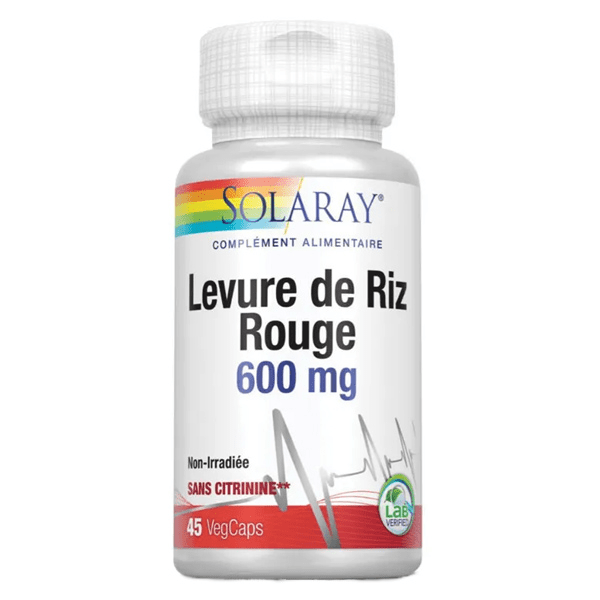 Levure de Riz Rouge 600mg 45 capsules végétales