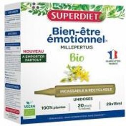 Millepertuis Bio 20 Unidoses - Boîte 20 unidoses de 15 ml