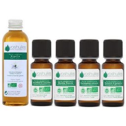 Kit « Sport » 4 Huiles Essentielles Bio Et 1 Huile Végétale Bio