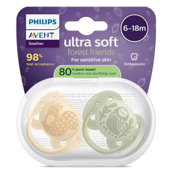 Ultra Soft jour 6-18M Imprimé Nature x2, sans BPA