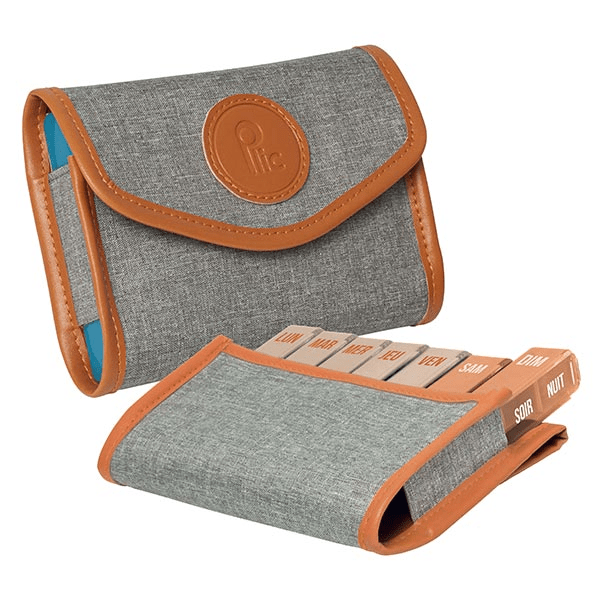 Care Pilulier Hebdomadaire Slim Tissus Gris