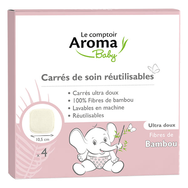 Carrés Bambou Lavables 4x