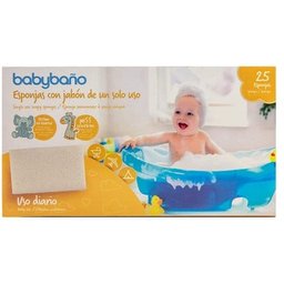 Savon pour bébé éponge salle de bain à usage unique