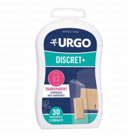 Discret +Boîte de 30 pansements 2 formats