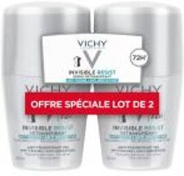 Déodorant Invisible Resist Dermo-Détranspirant 72H Roll-On Lot de 2 x 50 ml - Lot 2 x 50 ml