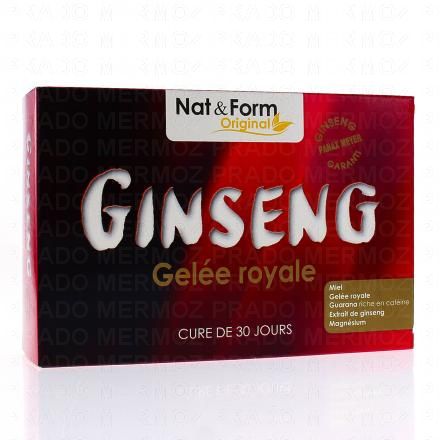 NAT & FORM Original - Ginseng gelée royale 30 ampoules