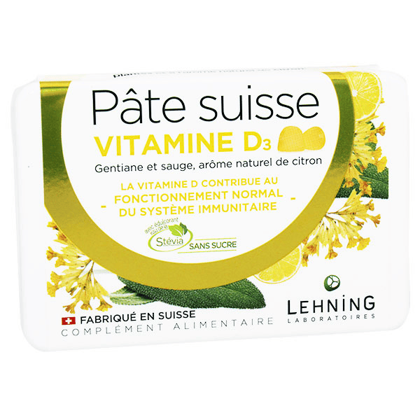 Pâte Suisse Vitamine D 40 gommes