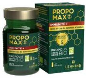 Propo Max Immunité + Propolis Verte & Brune Bio 40 Gélules - Boîte 40 gélules