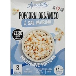 Palomitas de Microondas sin Gluten Bio Bolsas 3uds