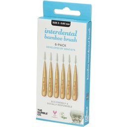The Co. Interdental Brush® Brossette interdentaire en bambou Taille 3 - 0,6 mm