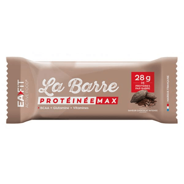 La Barre Protéinée Max Chocolat Intense 60g