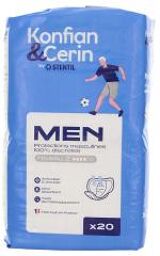 Konfian & Cerin Men Niveau 2 Protections Masculines Discrètes 20 Unités - Sachet 20 protections