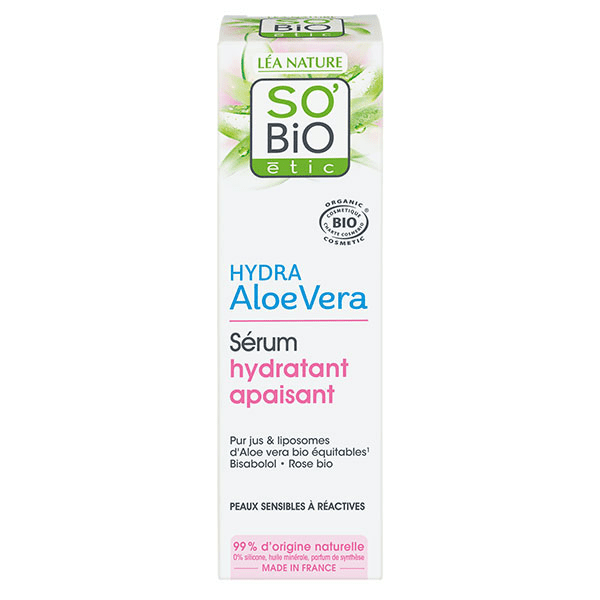 So'Bio Étic Hydra Aloe Vera Sérum Hydratant Apaisant Bio 30ml