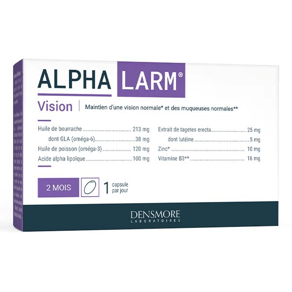 Alphalarm - Maintien d'une Vision normale - Cure 2 mois