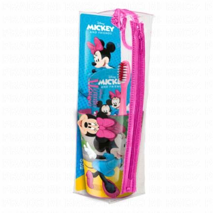 MR.WHITE Trousse brosse à dents, dentifrice, tasse minnie