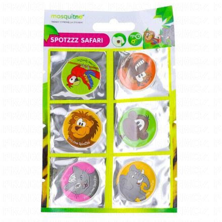 Spotzzz Safari stickers de citronnelle x6