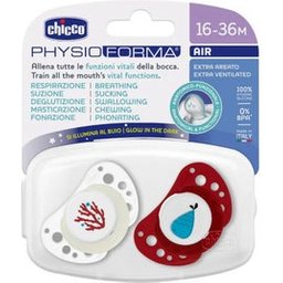 PhysioForma Air Chupete Rojo 16-36M 2uds