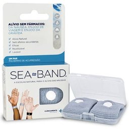 Pulseira Anti-enjoo Adulto Cinza 2 Unidades