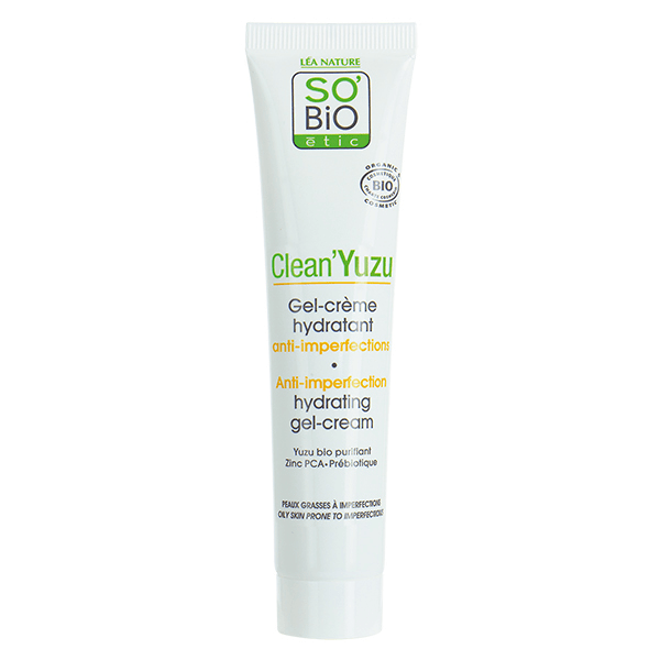So'Bio Étic Clean’Yuzu Gel Crème Hydratant Anti-imperfections Bio 40ml